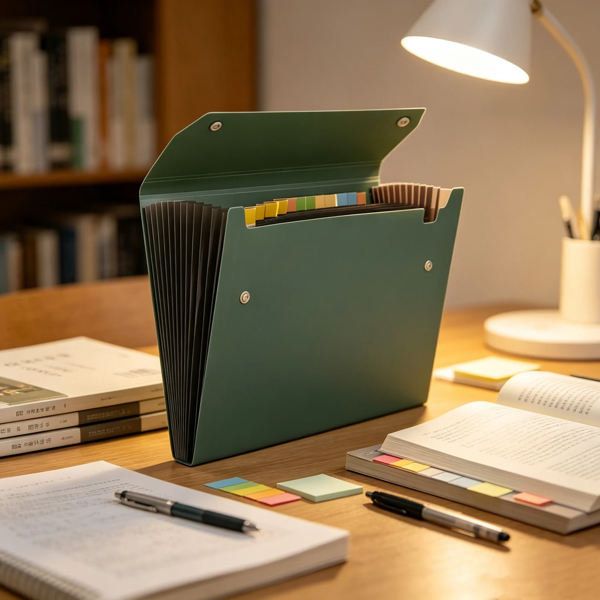 12 Pocket A4 Accordion Expanding File Organizer Snap Closure Water-resistant Document Folder Large Capacity Paper Storage Holder