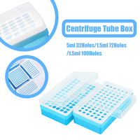 32/72/100Holes 1.5/5ML Container Tubes Boxes Plastic Holder Storage Sampling Case Bottle Lab Plastic Centrifuge Tube Storage Box
