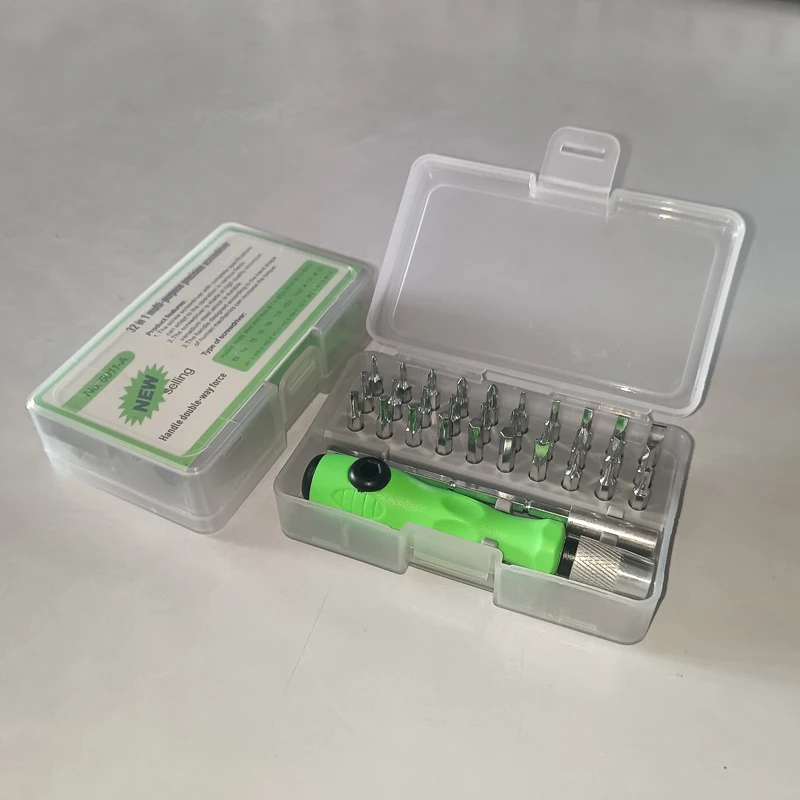 Gadgets super legais, estocagem de material, chave de fenda, presente de Natal para papai, vovô, marido, namorado, 32 em 1, 2 conjuntos