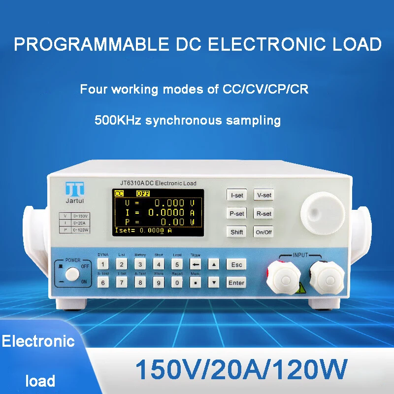 

Electronic load JT6310A programmable DC electronic load tester 150V