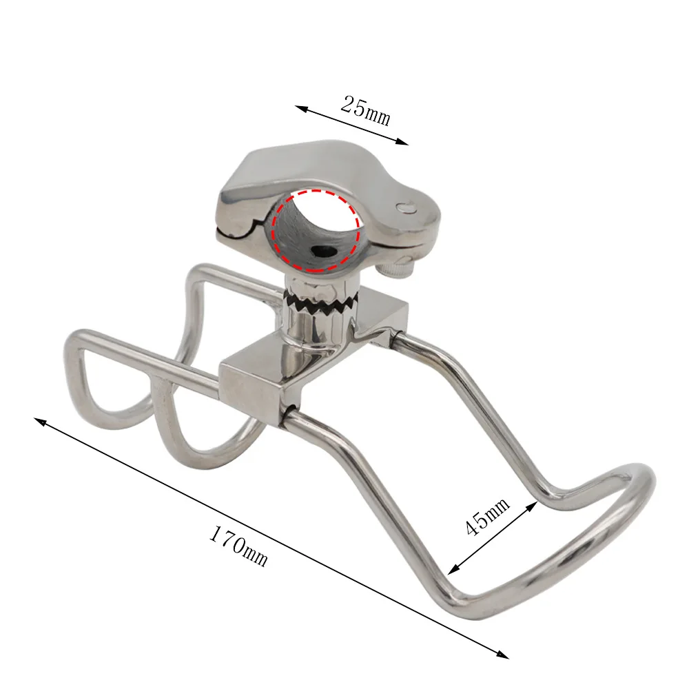Marine 316 stainless steel fishing rod holder, yacht sea fishing luya fishing rod holder
