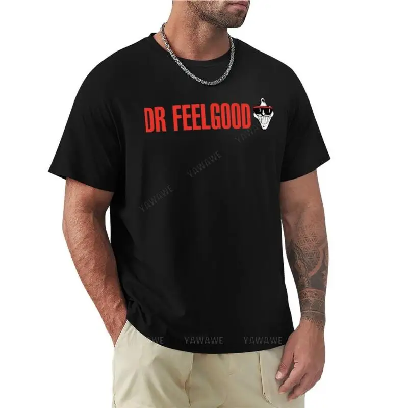 t-shirt men cotton Dr. Feelgood Classic T-Shirt custom t shirt heavyweight t shirts men clothing summer t-shirt for man