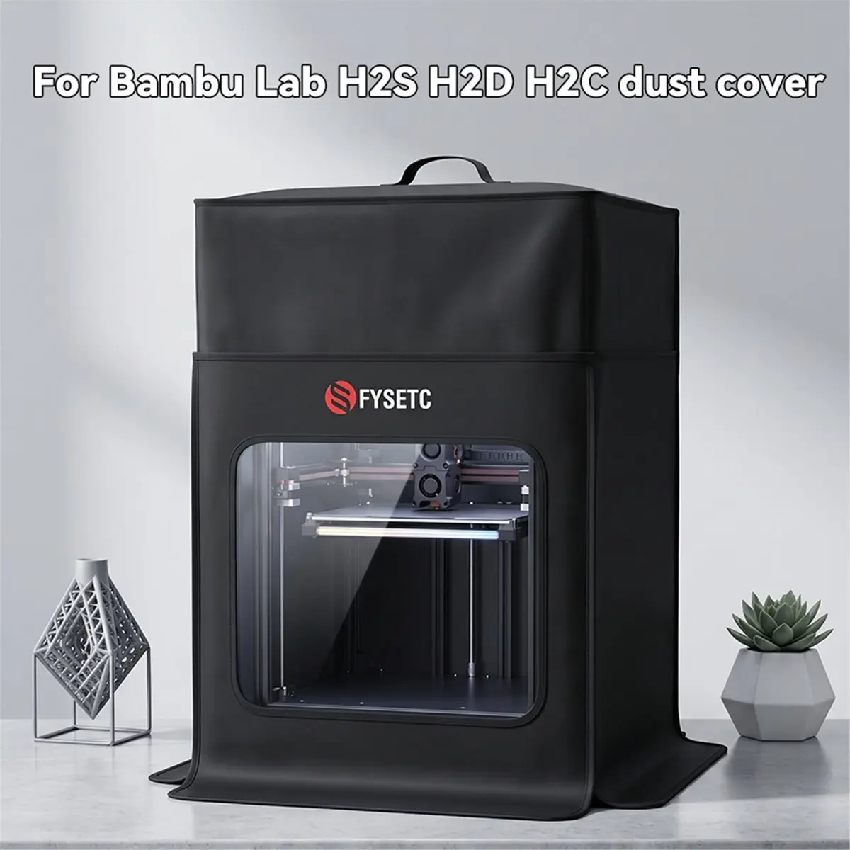 PHONE&GEAR  for H2S H2D H2C Dust Cover Visual PVC Window Dustproof Heat-Insulating Protective Cover for H2 Series