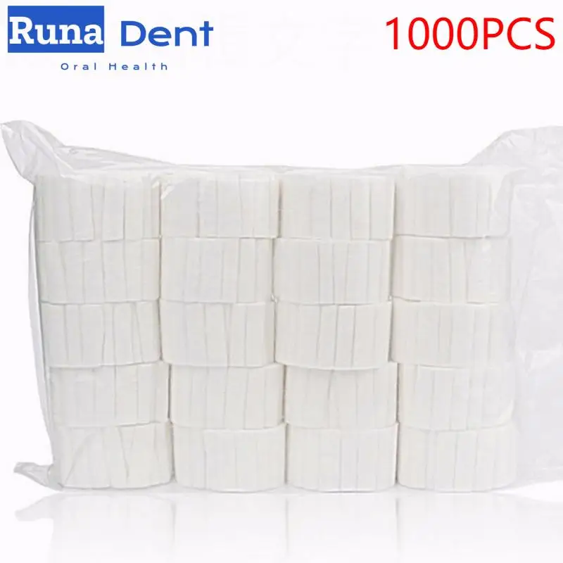 1000Pcs/roll Disposable Cotton Rolls Clinic Dental Treatment Absorbent Medical Supplies Teeth Whitening Product