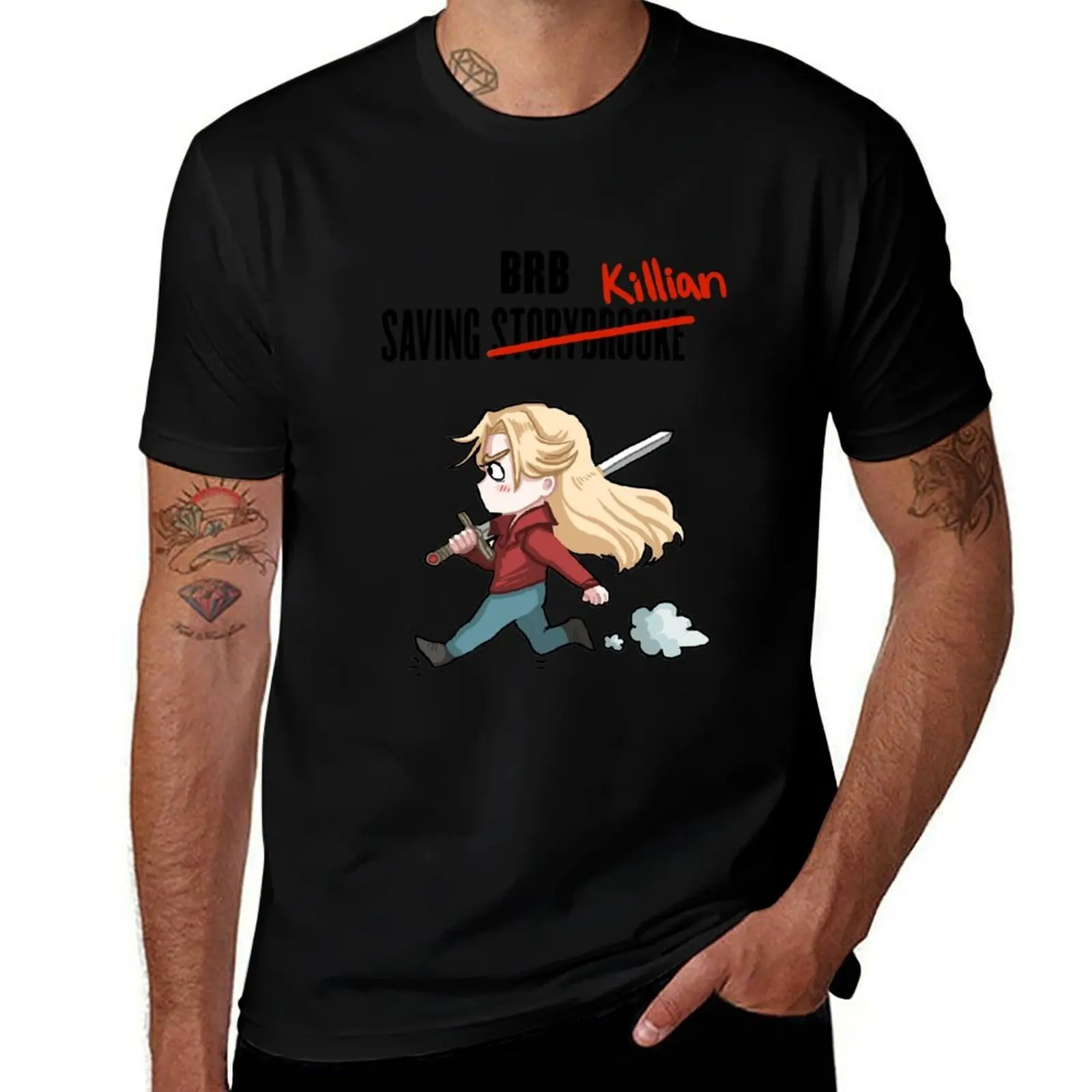 

BRB -- Saving Killian T-Shirt anime t shirts for man cotton t shirts high quality man t shirt cotton high quality T-Shirt