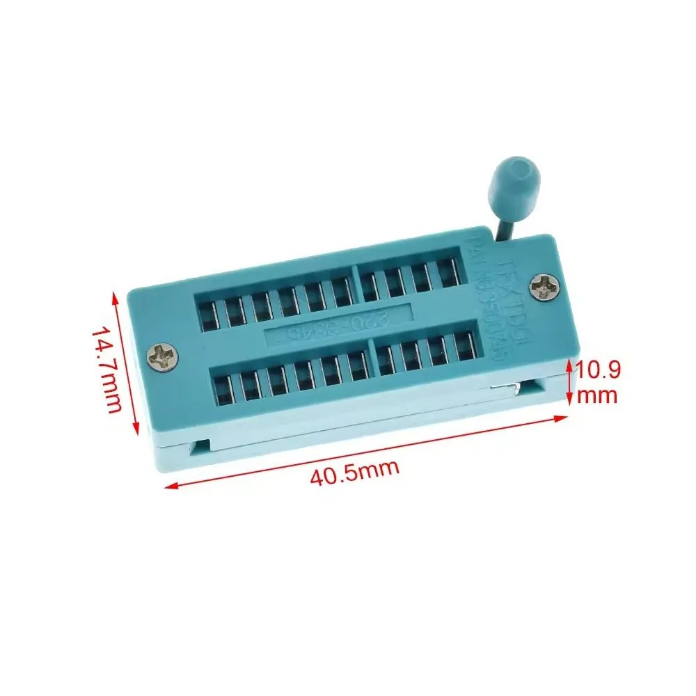 High Quality 14 16 18 20 24 28 32 40 P Pin IC Lock Seat Zif 2.54 MM DIP Universal ZIF IC Green Test Solder Type