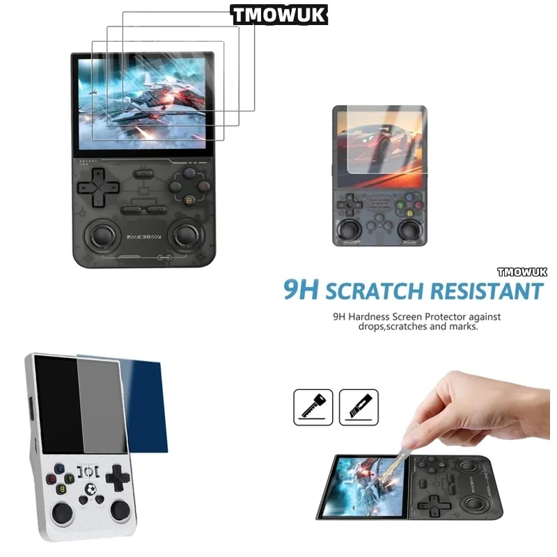 For R36Max V40Max R36Ultra R36Plus Retro Handheld Game Console Tempered Glass Screen Film For Sale