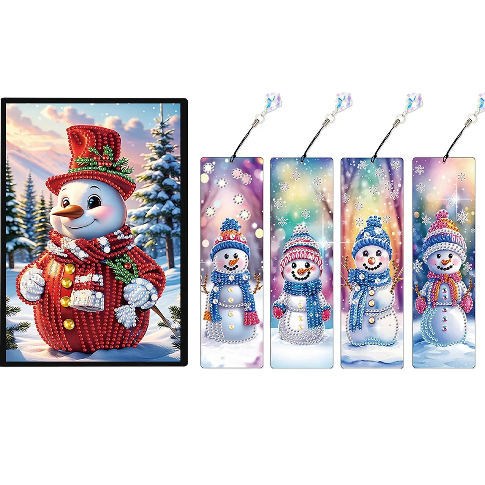 

A5 Size Diamond Painting Diary Book with 4Pcs Bookmark Diamond Painting Notebook Set for Adults Beginners Holiday Birthday Gift