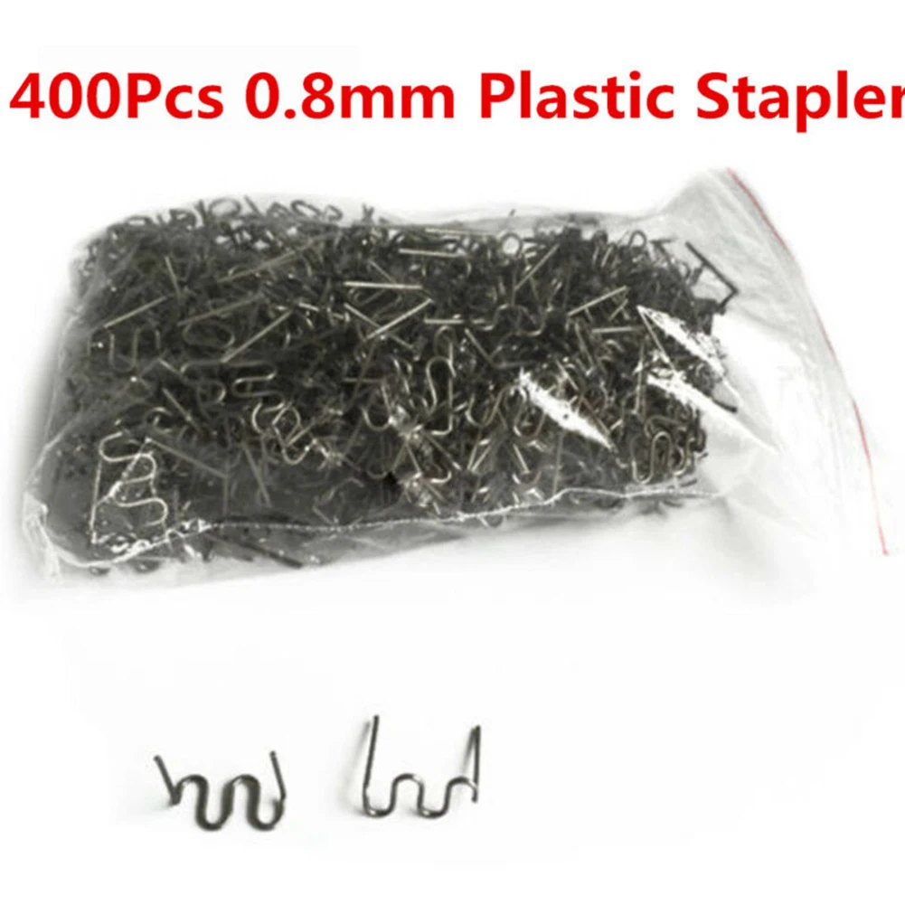 

400pcs 0.8mm Hot Staples For Car Bumper Flat Stapler Repair Pre-cut Wave Welding Nail Brand New And High Quality