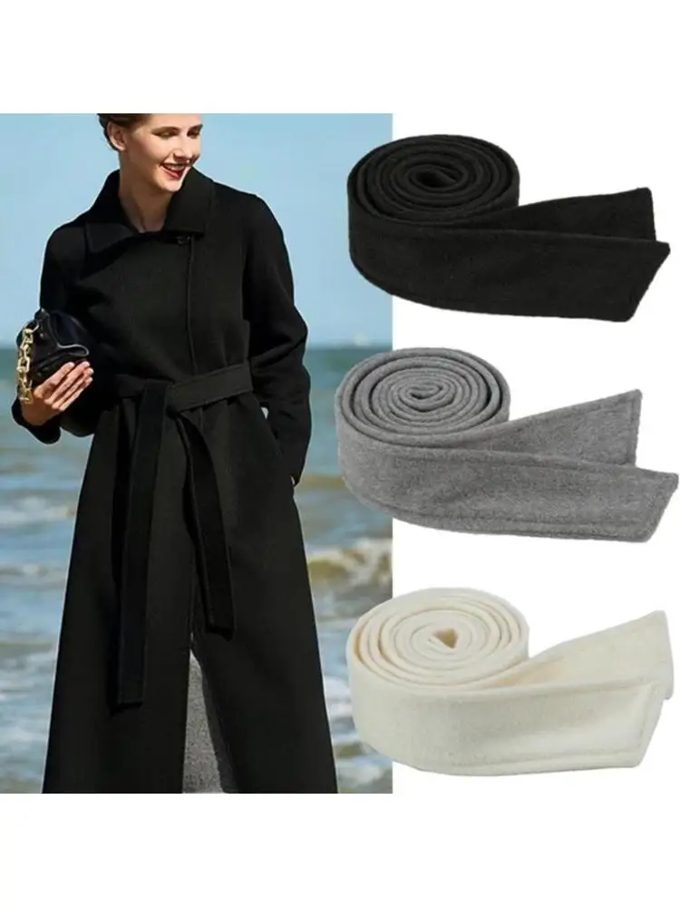 5asd – ceinture taille pour vêtements d'extérieur pour femmes, manteau en laine, ceinture auto-nouée, ceinture pour Trench
