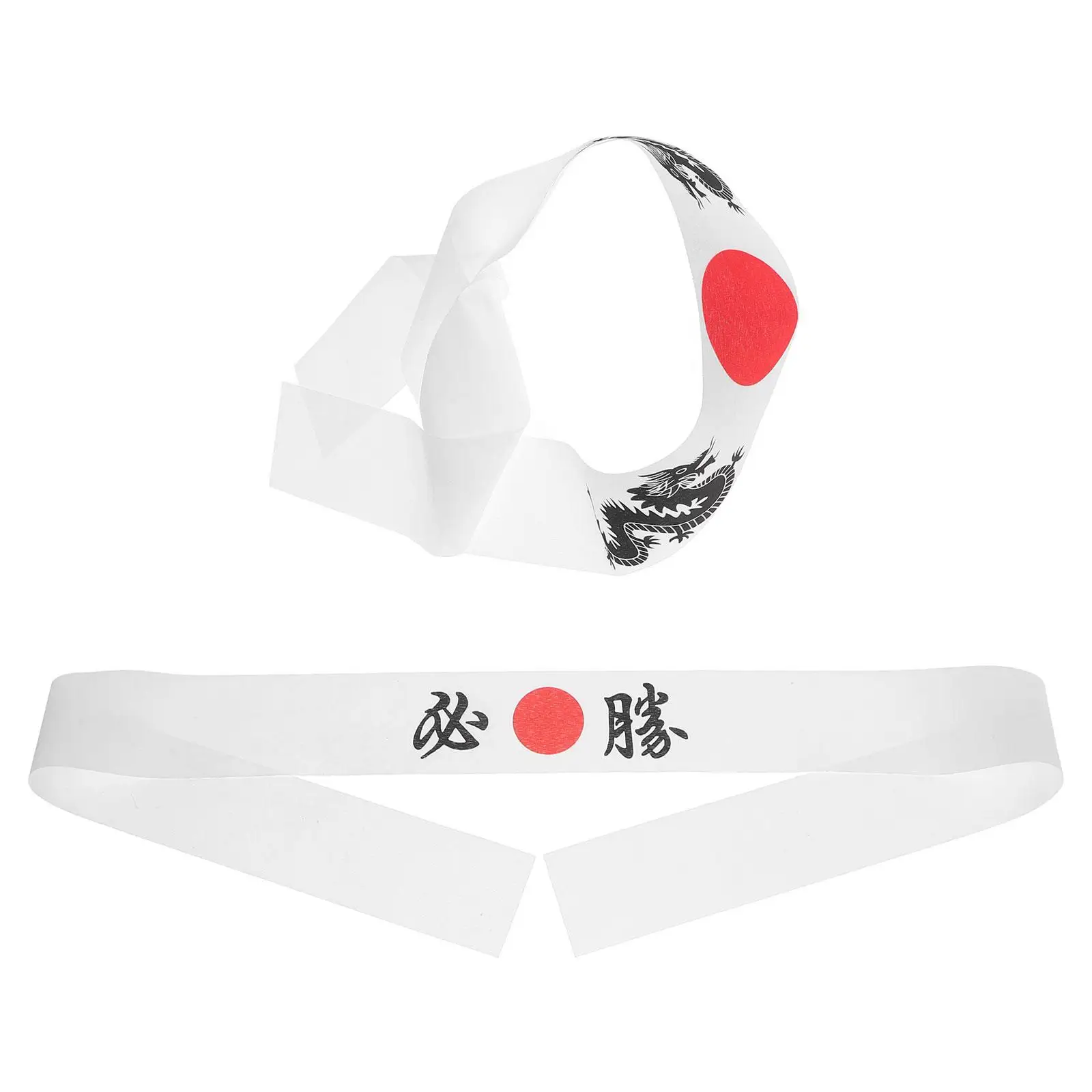 

2pcs Headband Samurai Hat Chef Bandana Hair Tie Sweatband Japanese Style Costumes Accessories Women Karate Student Sushi