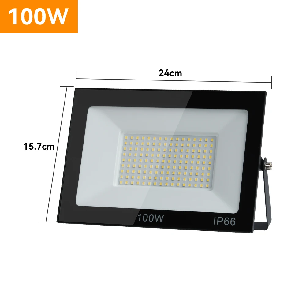 LED-Flutlicht 100W 150W 200W Wasserdichtes Flutlicht Außenbeleuchtung Gartenleuchte Platzbeleuchtung Garagenbeleuchtung Straßenbeleuchtung – Detail 1