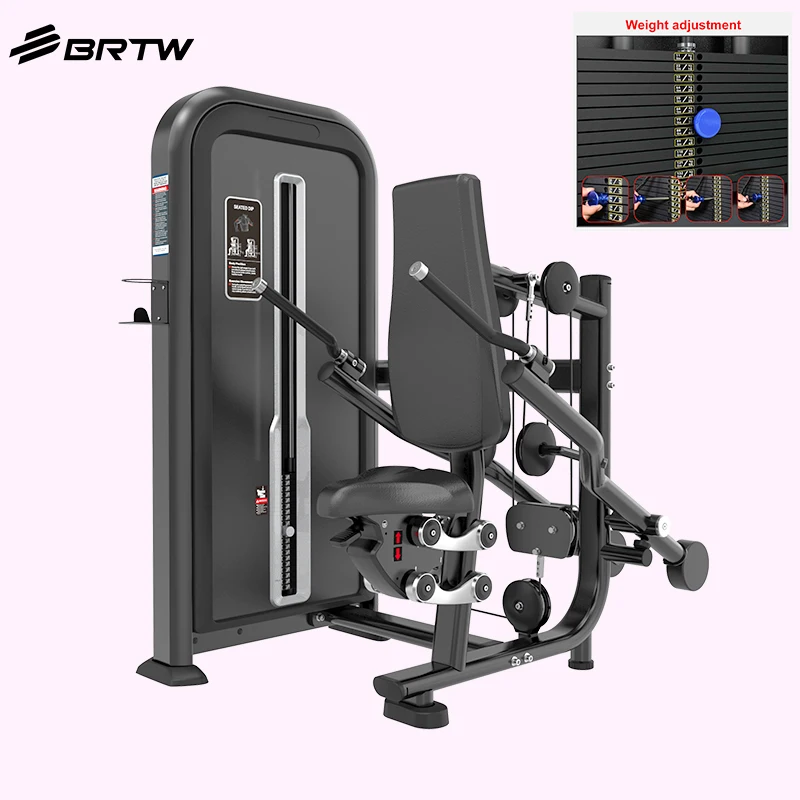 Gym Equipment Seated Dip Strength Training Pin Load Selection Machines