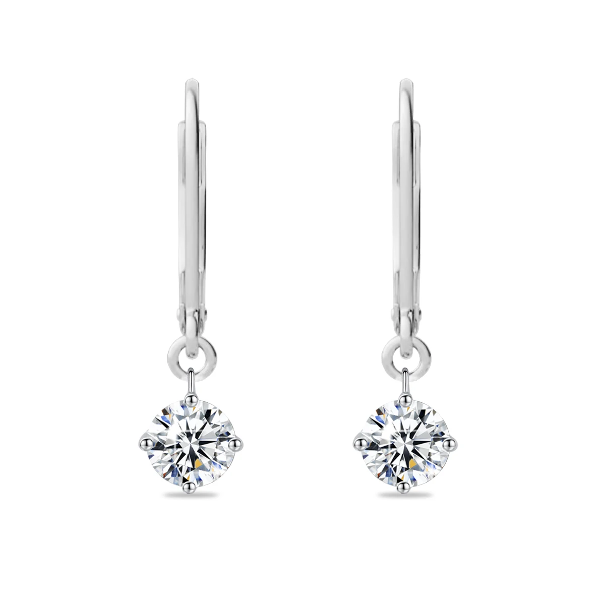 Madison Audury Classic Moissanite Drop Earrings for Women 925 Silver 100% Pass Diamond Test Wedding Accessories Fine Jewelry