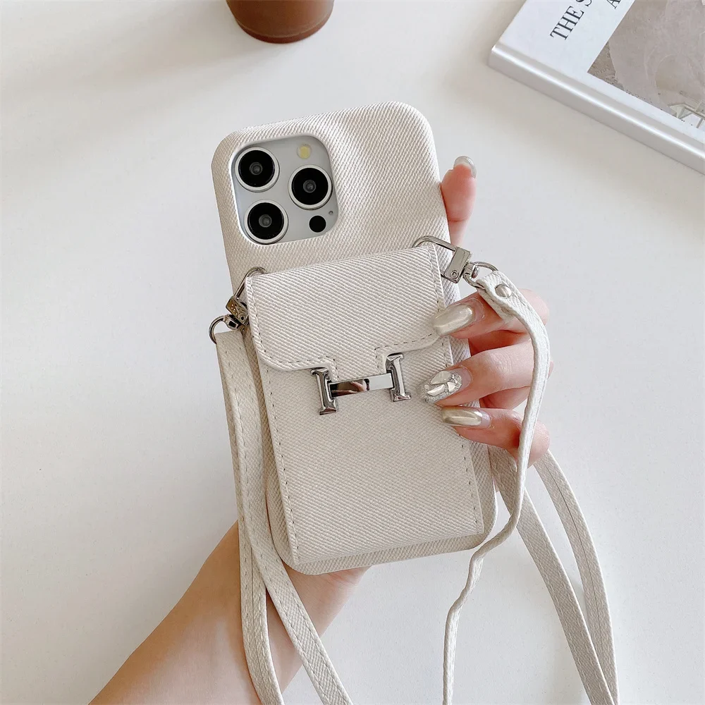 

Кошелек SR-Crossbody со шнурком и держателем для карт, чехол для телефона IPhone 16, 15, 14 Plus Pro Max 13, 12, 11 Plus, кожаный защитный чехол