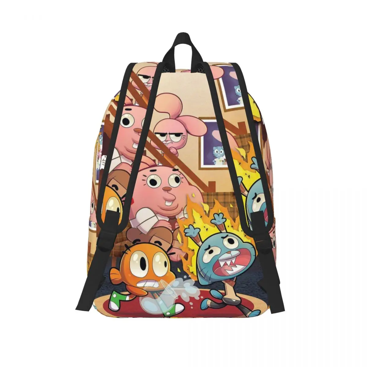 The Amazing World Of Gumball Cartoon Student Backpack School Bag Hiking Travel Daypack Men Women Fashion Bookbag Shoulder Bags
