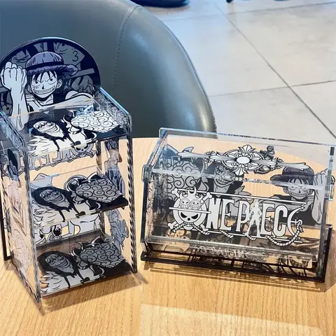 ONE PIECE Luffy Anime Tryckt Pennfodral Polyester Flerskiktad Studentbrevpapper Ask för Skolmaterial Barnpennväska 8 best sales caja one piece - №7