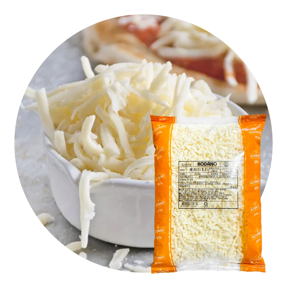 Kodano Ray 2,5 kg Queso para Pizza Mozzarella Queso a granel/al por mayor