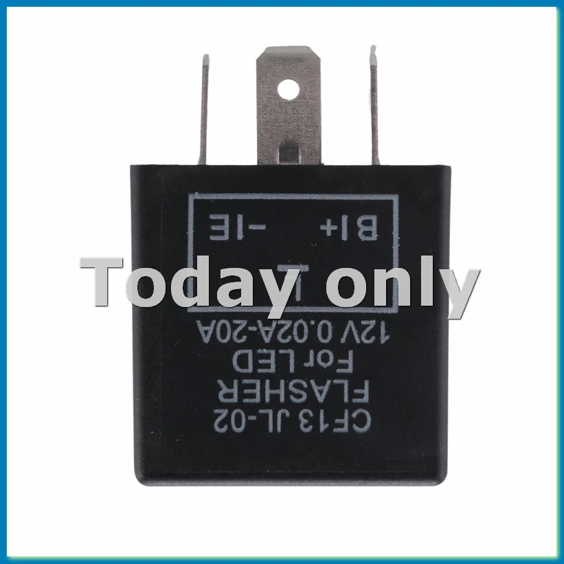Car 3-pin -13 Electronic LED 12V Flasher Relay Fix for Turn Signal Blinker-A09I