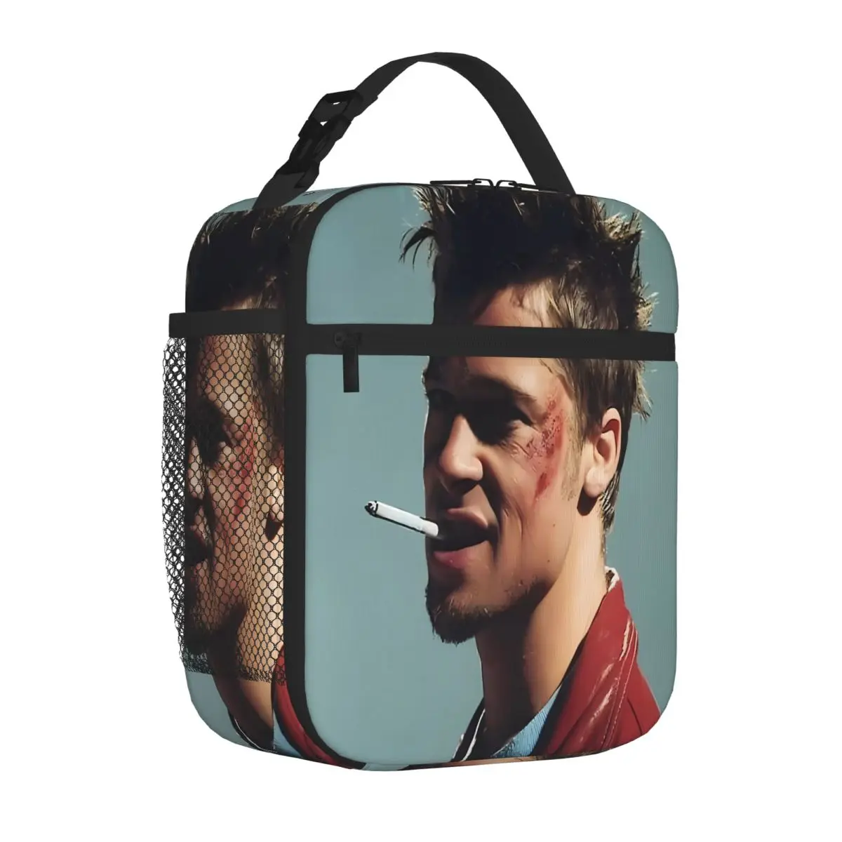 Bestselling Fight C - Brad Pitt Military Style Food Tote Bag Countryside Trip Thermal Lunch Bag