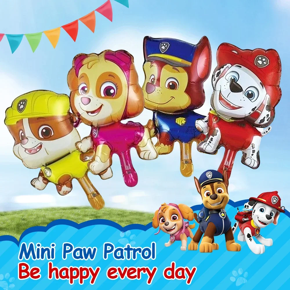 باو باترول موضوع الكرتون الكلب سلسلة بالون استحمام الطفل الأطفال حفلة عيد ميلاد خلفية ديكور الأنشطة الخارجية حفلة للأطفال #4