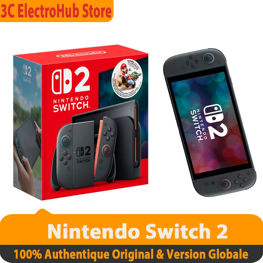شاشة نينتندو سويتش LCD مقاس 2.7.9 بوصة، وحدة تحكم يدوية Joy-con2، وضع تلفزيون ثابت، وحدة تحكم ألعاب الفيديو N2