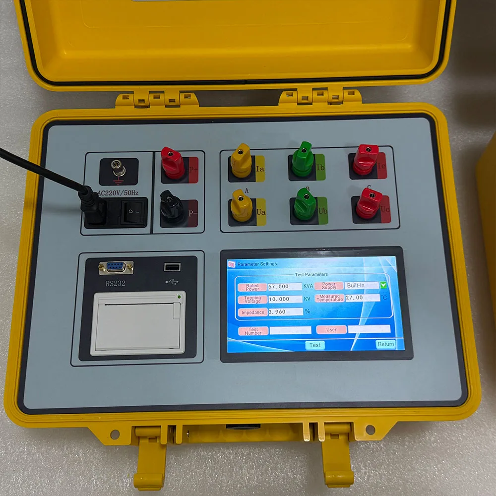 Transformer Short Circuit Impedance Tester with a USB Interface and The Test Data Can Be Transferred to a USB Flash Disk