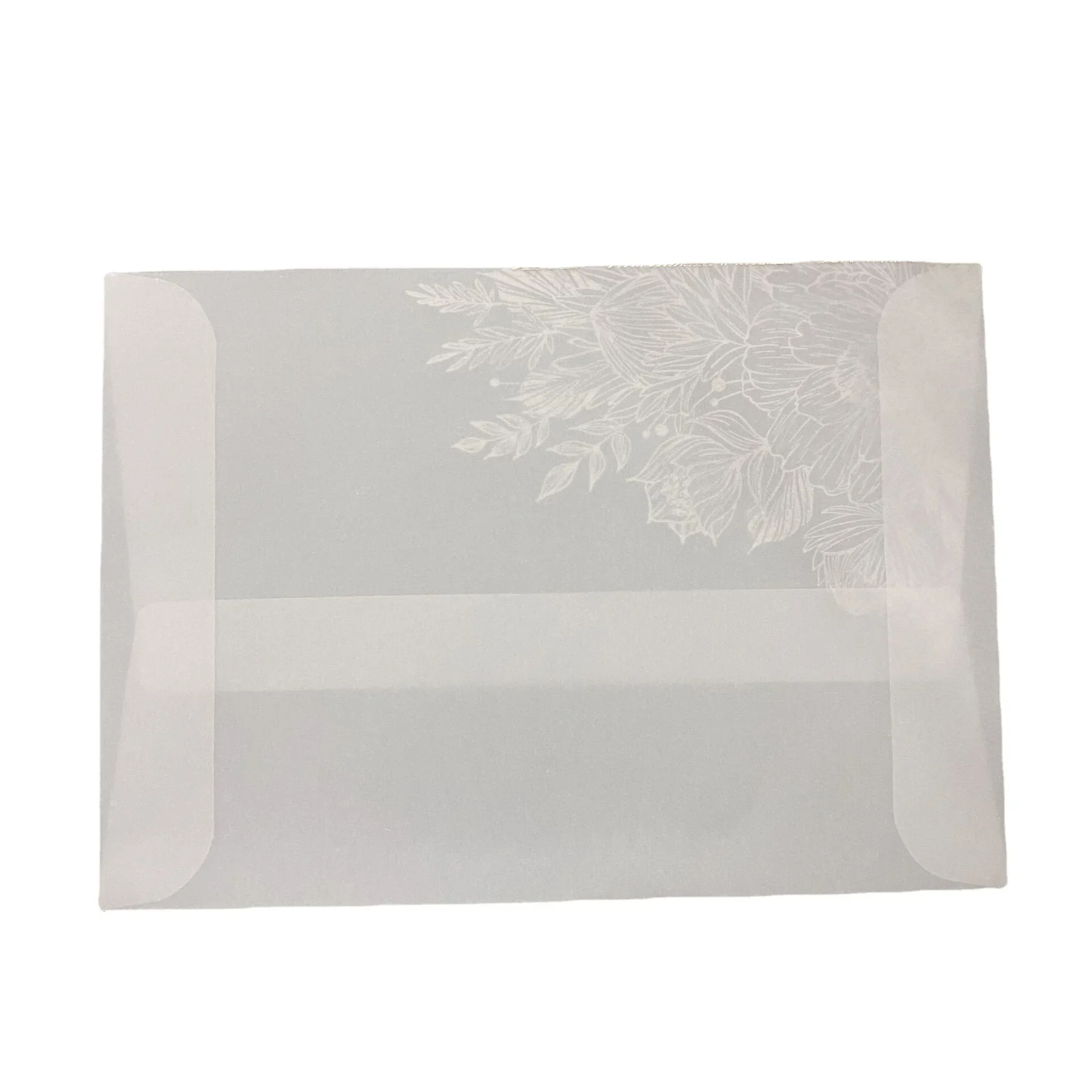 10pcs 17.5*12.5cm Hot embossed sulfuric acid paper semi transparent invitation high-end envelope