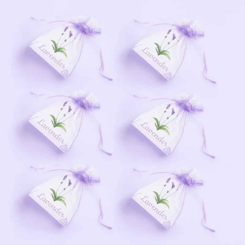 

20 Pcs Empty Sachet Bag Herbs Organza Drawstring Spice Dried Lavender Container