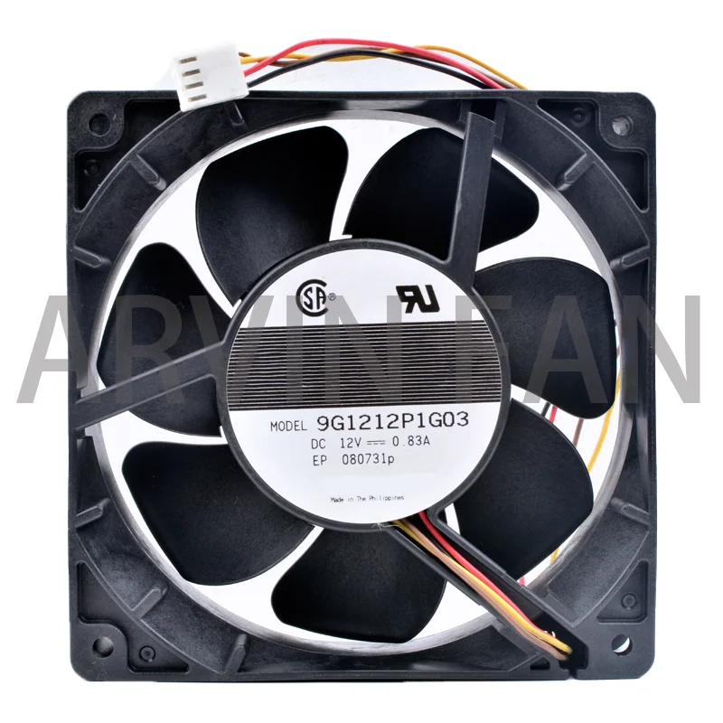 

Brand New Original 9G1212P1G03 12cm 12038 120x120x38mm 12V 0.83A Server Chassis Large Air Volume Cooling Fan