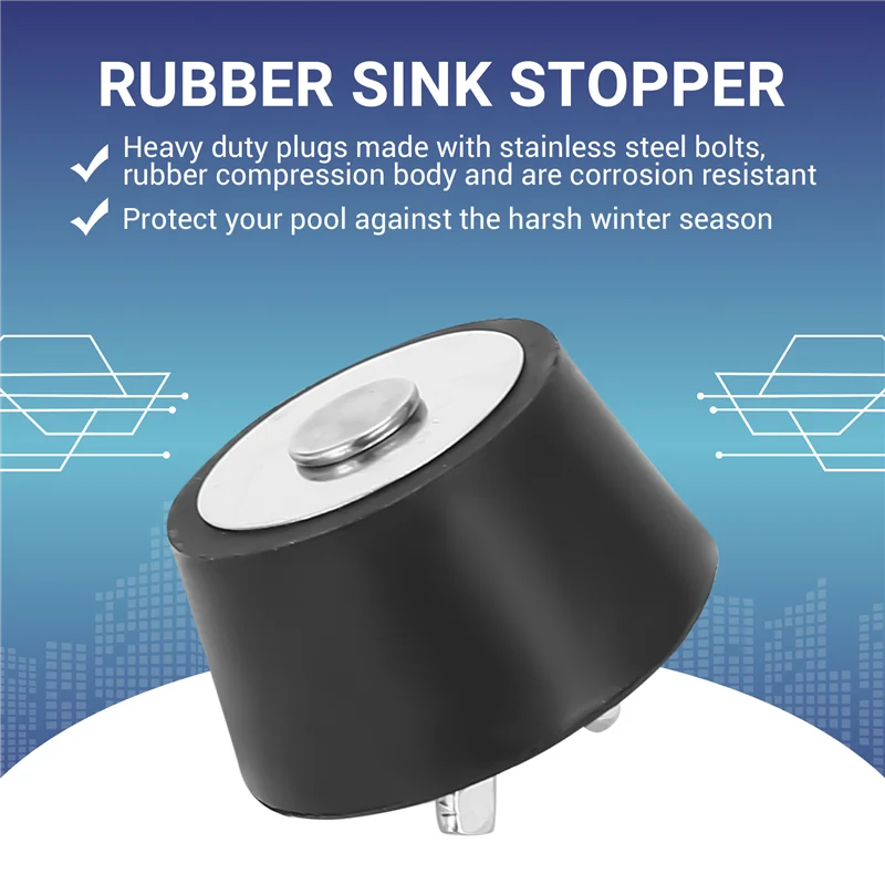 ABXF-1 Pcs Rubber Stopper Plug Swimming Pool Winterizing Plug For 2 Inch Pipe Hole Swimming Pool Accessories Garden Tools