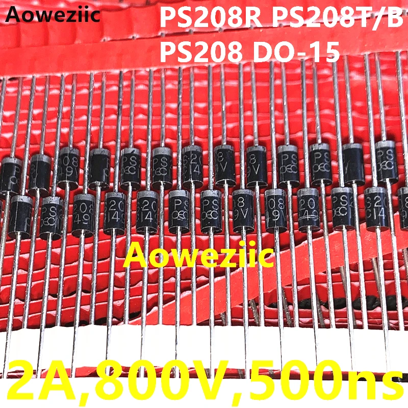 PS208R inline PS208T/B DO-15 PS208 fast recovery diode 2A 800V