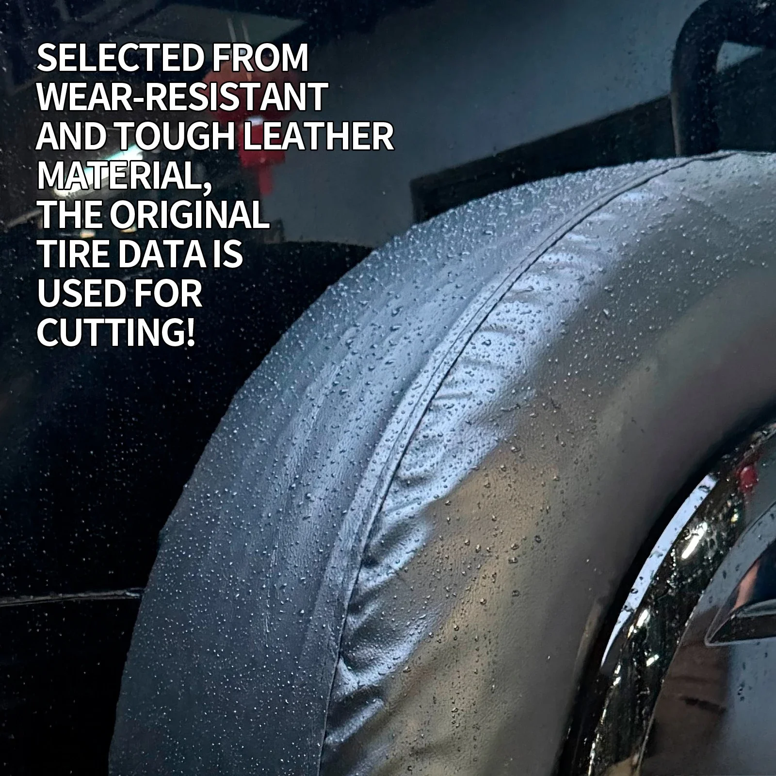 For Toyota Land Cruiser FJ 2026 Car Spare Tire Covers Wheel Hub Leather Protective Cover Waterproof Spare Wheel Decoration detail image 3
