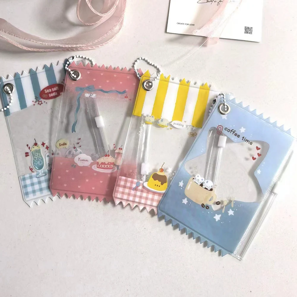 Japanese Style Candy Card Bag Creative Cartoonish Photo Card Holder INS DIY Photocard Protector PVC Card Sleeve Bag Pendant