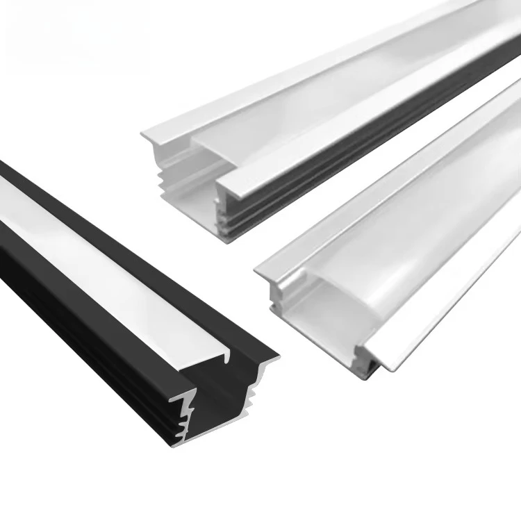 Wide Mirror White Light Bar Round Light Emitting Diode Profile for Bar Gypsum Ceiling Flat Channel Aluminum Alloy Material