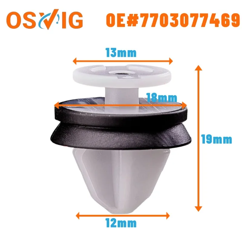 

20PCS OE#7703077469 Suitable for door interior panel side skirt trim clips and bumper trim rivets