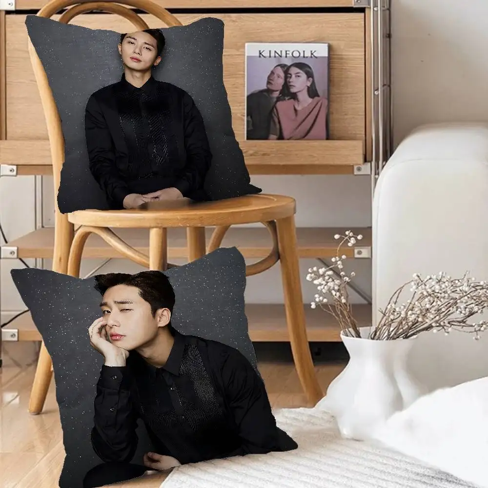 غطاء وسادة P-Park Seo-joon غطاء وسادة قابل للإزالة وقابل للغسل - كتان ناعم لجميع المواسم