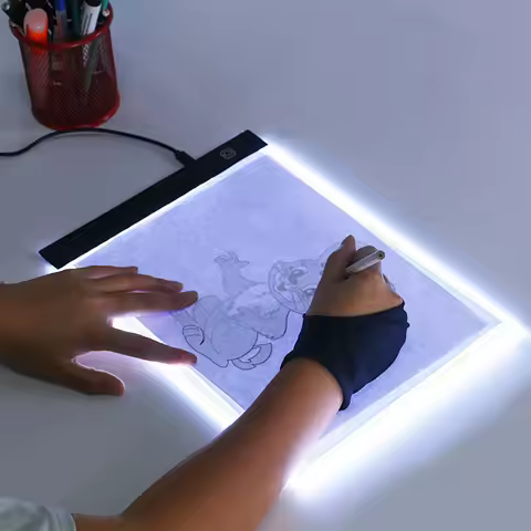 A5 Digital Graphics Pad LED Photocopying Table Drawing Light Box Copy Board Electronic Art Graphic Painting Tool Writing Table