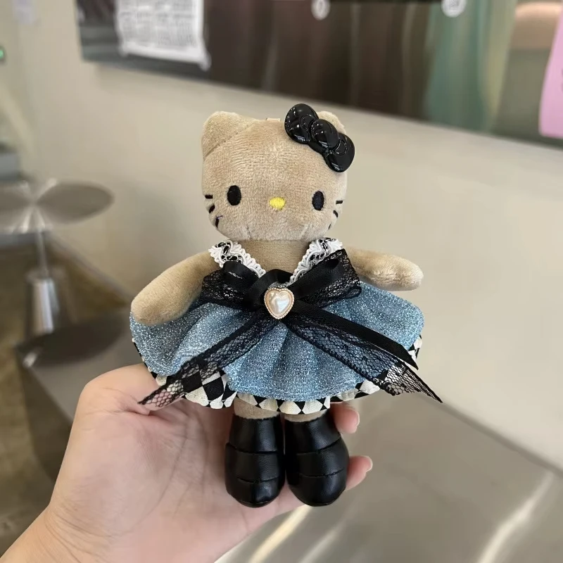 Sanrio Sleutelhanger 16Cm cartoon Y2k Hello Kitty Mode Tas Hanger Vrouwen Hartvormige Gesp Auto Decoratie Verjaardagscadeau kawaii