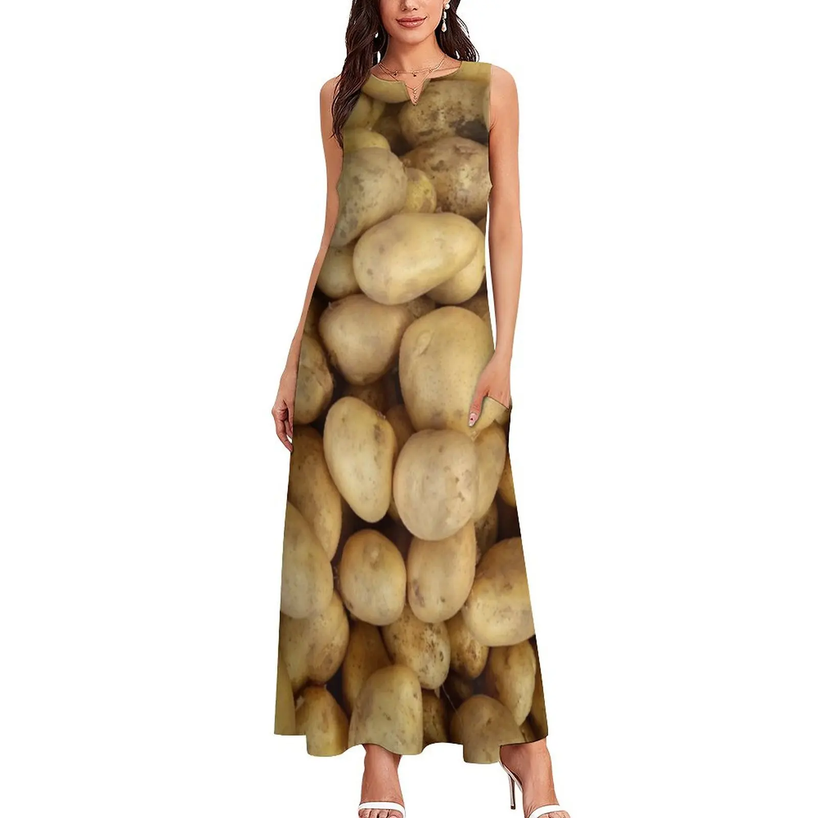 Potatoes... good, honest.. Potatoes... Long Dress women long dresses women's summer dress 2025 Dress