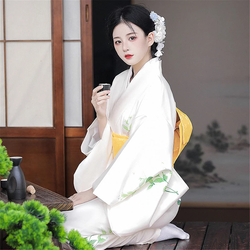 Elegant 2026 Women's Japanese Kimono for Birthday Banquet Photo Photography Selfie Dance Gentle New Clothing for Photo Shop Hall