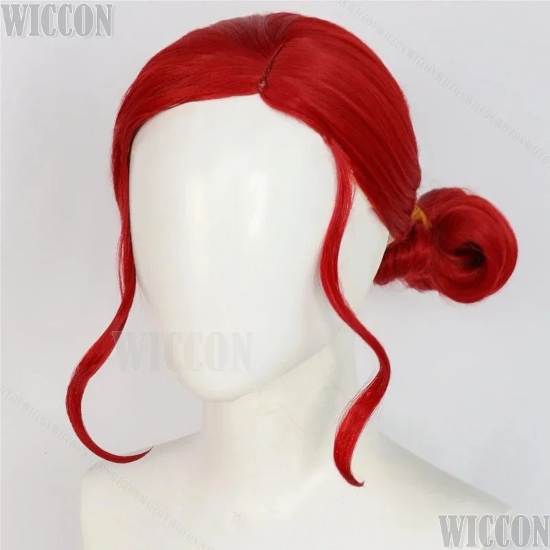 c;4g,6'h.9/c;4g,6'h.9/Triss Merigold Game Wizard Witcheer Cosplay Prop Peluca Rojo Marrón Cabello Largo Rizado Halloween Par6'h3,g'8/b'