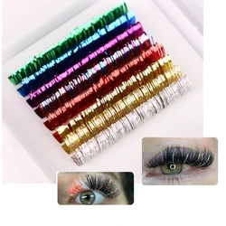 AGUUD NEW Mixed Glitter Colors False Individual Lashes Extension Shiny Fashion Decoration for Fake Eyelashes Makeup Tools