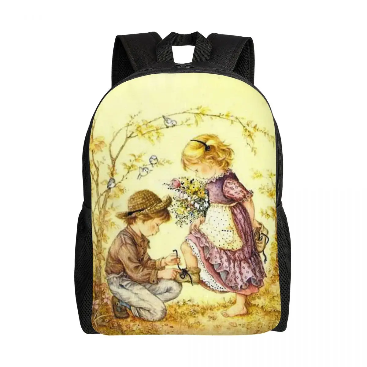 

Sarah Kay Travel Backpack Women Men School Computer Bookbag Cartoon Girl College Student Daypack Bags