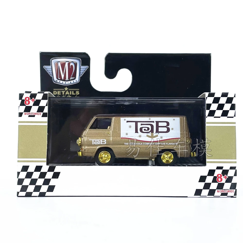Diecast M2 1:64 Schaal Dodge A100 Panel Van Imitatie Legering 2024 Auto Model Collectible Toy Gift Souvenir Display Ornament