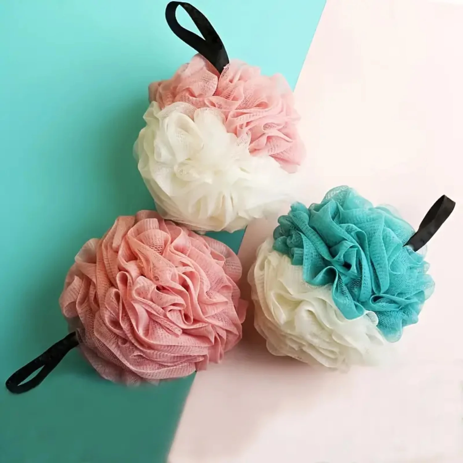 Bath Accs, Random Color, Deep Cleaning Bath Ball, Soft and Gentle Skin Exfoliating Ball, 1pc Essential Bathroom Accessory