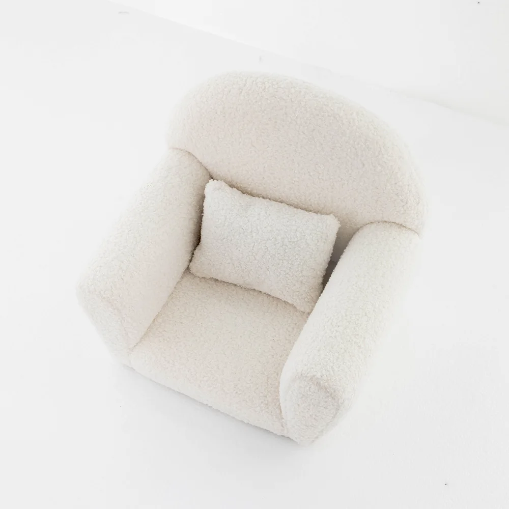 Baby Photography Sofa Chair Props Studio Shooting Mini Posing Sofa Soft Solid Color Small Seat Creative Photo Props Accessories