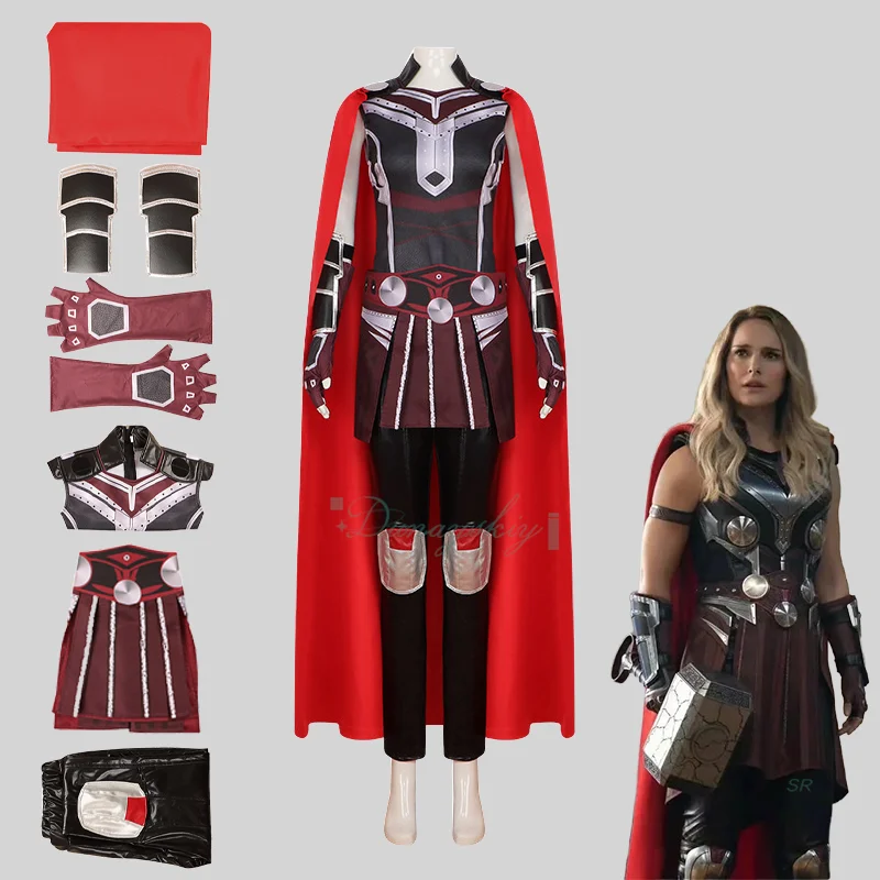 

Movie Thor4 Jane Foster Women's Thor Cosplay disfraz Women Hero Uniform Love And Thunder Halloween Party Prop Outfits
