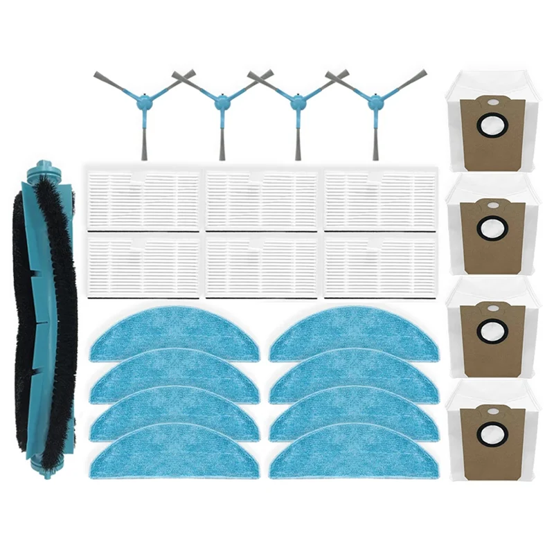 Efficient-For Liectroux G7, Blaupunkt Bluebot Precision Plus, AENO RC4S, EVOLUTION AIRO Parts Main Side Brush Filter Mop Bags