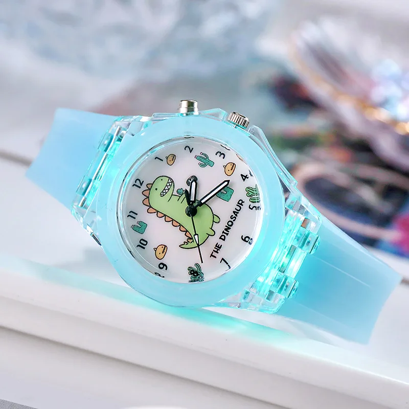 Orologi per ragazze leggeri alla moda Sorgente per bambini Orologio per bambini in silicone luminoso Orologio da donna Studente di scuola Relogio Feminino reloj nina